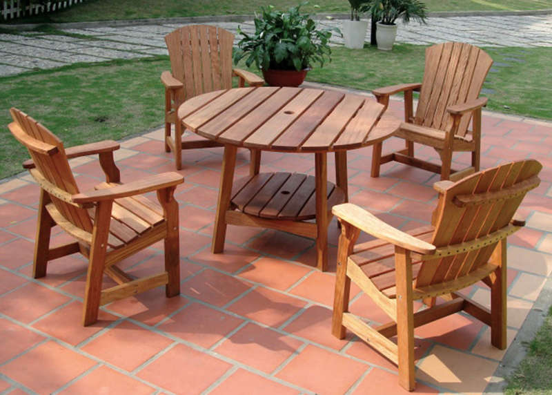 wooden garden patio sets